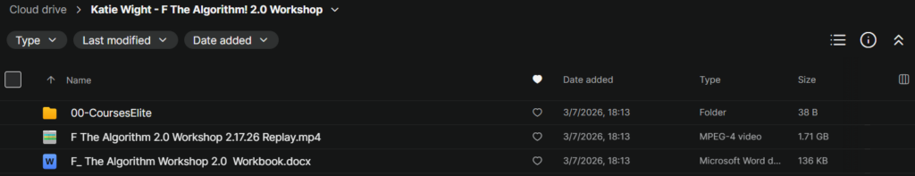 Katie Wight – F* The Algorithm! 2.0 Workshop