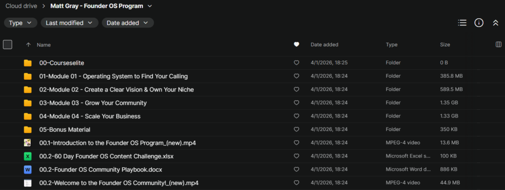 Matt Gray – Founder OS Program