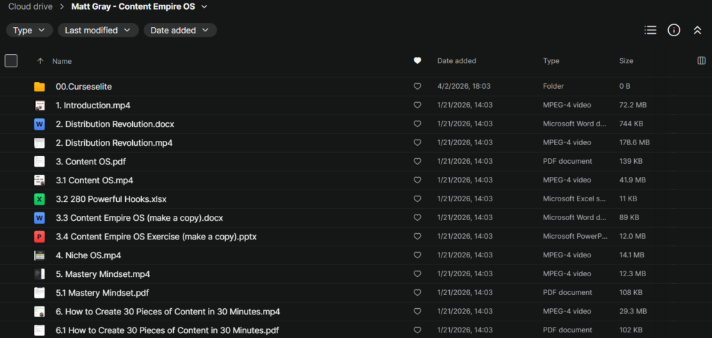Matt Gray – Content Empire OS