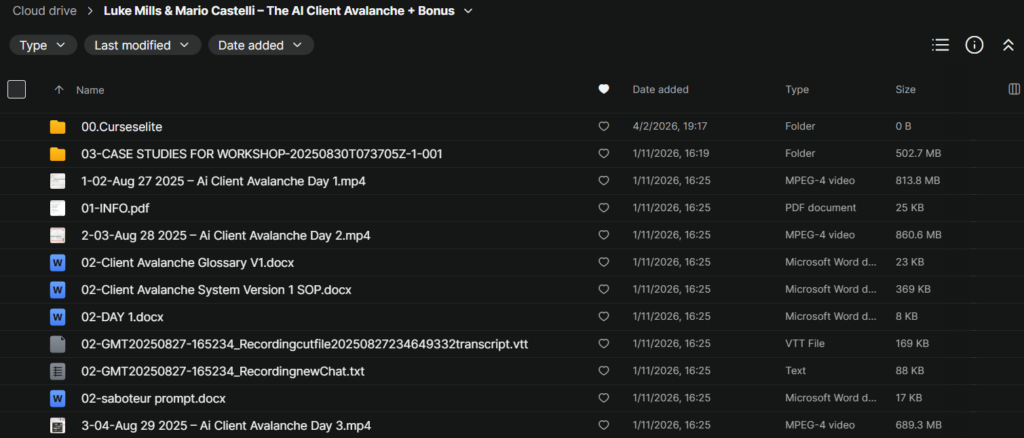 Luke Mills & Mario Castelli – The AI Client Avalanche + Bonus