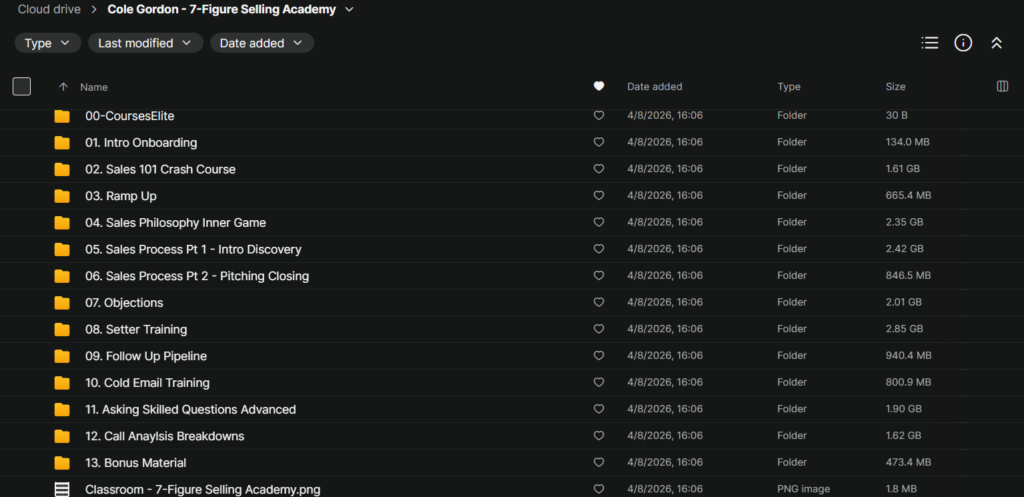 Cole Gordon – 7-Figure Selling Academy