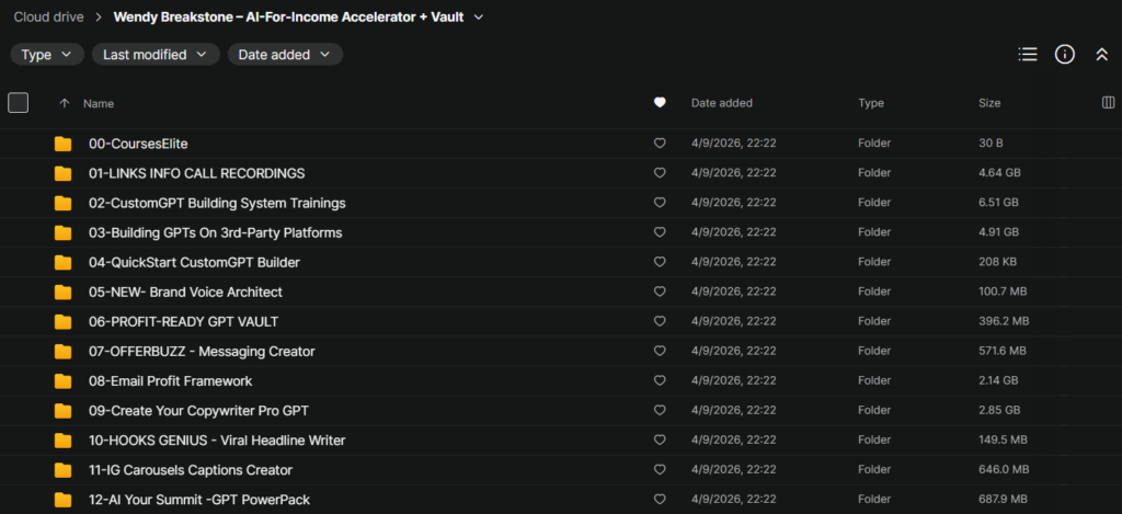 Wendy Breakstone – AI-For-Income Accelerator + Vault