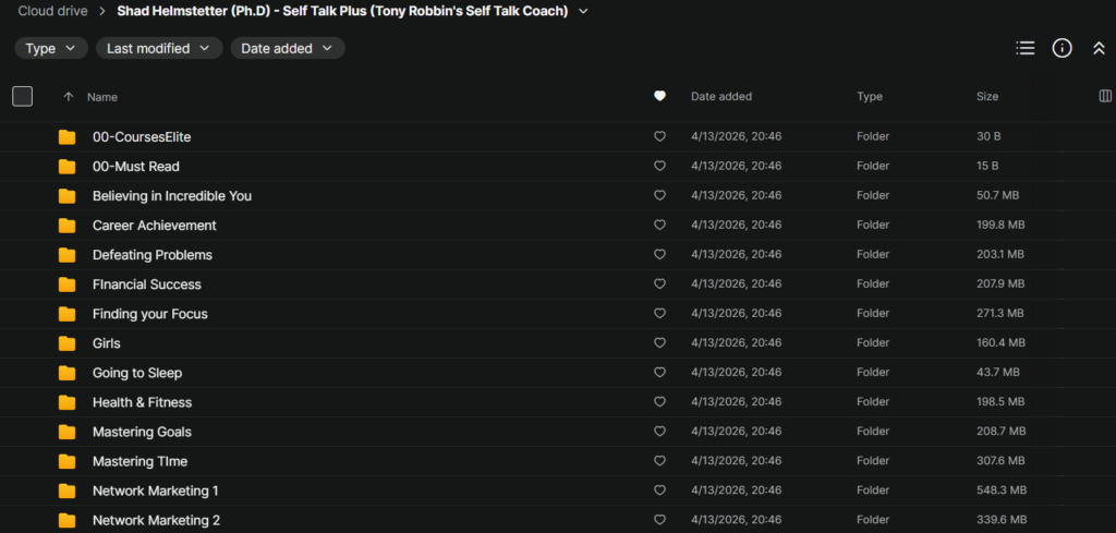 Shad Helmstetter (Ph.D) – Self Talk Plus (Tony Robbin’s Self Talk Coach)