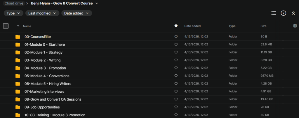 Benji Hyam – Grow & Convert Course
