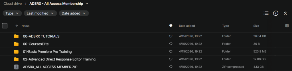 ADSRX – All Access Membership