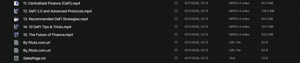 TechSeries – Defi Pro Course