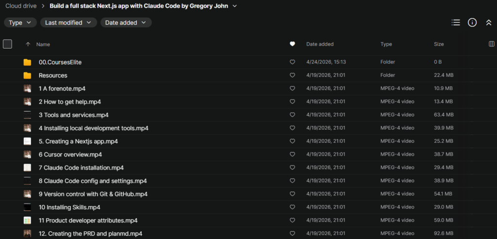 Gregory John – Build a full stack Next.js app with Claude Code