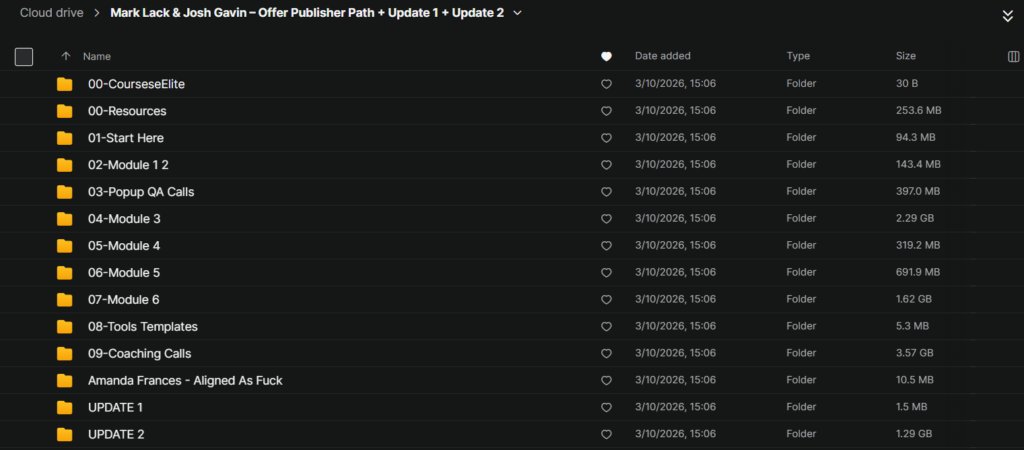 Mark Lack & Josh Gavin – Offer Publisher Path + Update 1 + Update 2